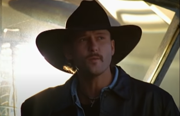 Tim McGraw’s Daughter Spoofs Her Dad’s 1994 Album Cover – Nice Mustache!