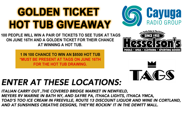 * RESCHEDULED Golden Hot Tub Giveaway presented by Hesselson’s
