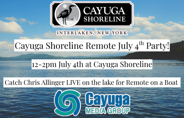 Catch Us at Cayuga Shoreline for Prizes and Good Times!
