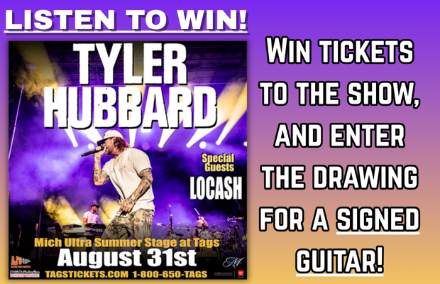 Listen to Win: Tickets to Tyler Hubbard with LOCASH – and a Chance to Take Home a Signed Guitar!